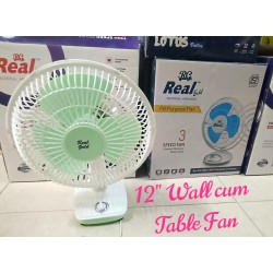 REAL GOLD WALL CUM TABLE FAN 12 INCH 