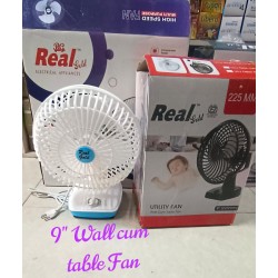 REAL GOLD WALL CUM TABLE FAN 9 INCH 