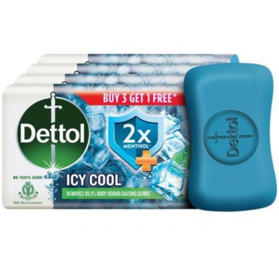 DETTOL ICY COOL SOAP 125g*4=500g