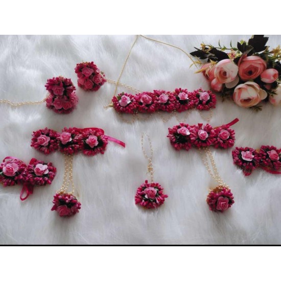 FLOWER BRIDLE SET 