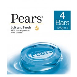 PEARS SOFT & FRESH BATHING BAR 125GM(PACK OF 4)