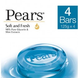PEARS SOFT & FRESH BATHING BAR 125GM(PACK OF 4)
