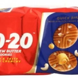 PARLE 20-20 CASHEW BUTTER COOKIES, 150GM(50GM EXTRA)