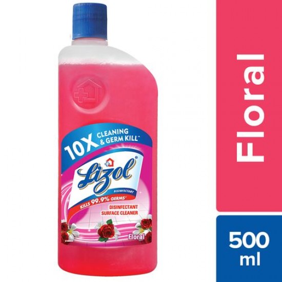 LIZOL DISINFECTANT SURFACE CLEANER - FLORAL, 500 ML LIZOL DISINFECTANT SURFACE CLEANER - FLORAL, 500 ML