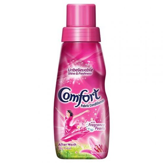COMFORT AFTER WASH LILY FRESH FABRIC CONDITIONER, 210 ML BOTTLE