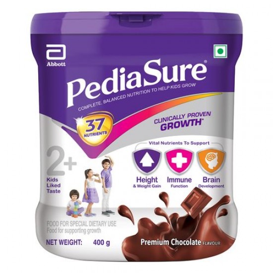 PEDIASURE NUTRITIONAL POWDER - PREMIUM CHOCOLATE, 400 G JAR PEDIASURE NUTRITIONAL POWDER - PREMIUM CHOCOLATE, 400 G JAR
