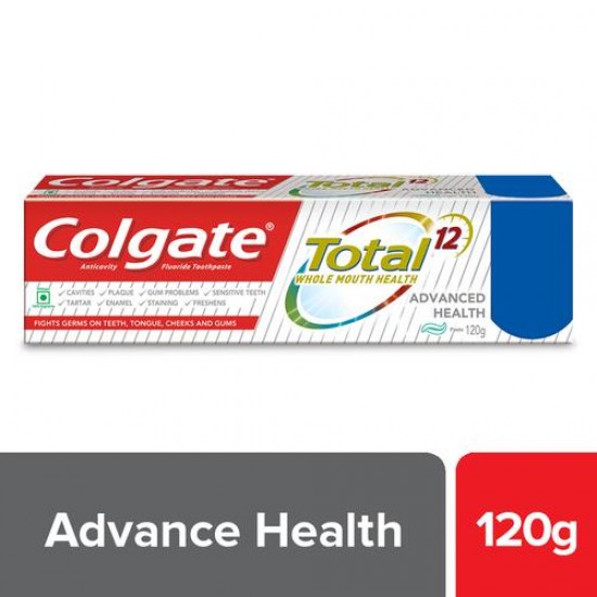 COLGATE TOTAL ADVANCED HEALTH ANTICAVITY TOOTHPASTE, 120 G