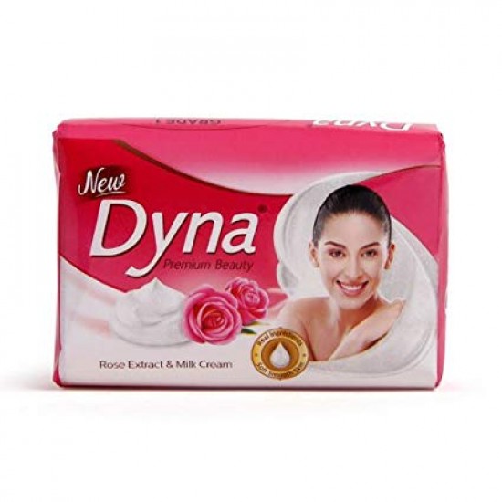 DYNA, ROSE EXTRACT & MILK CREAM, 125 G.(PACK OF 4)